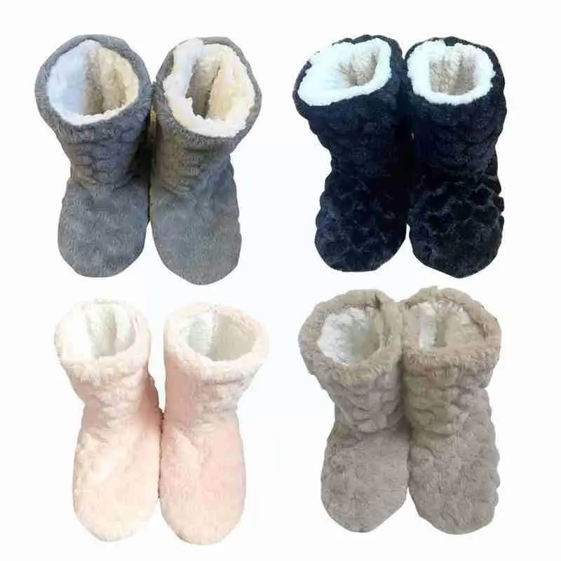 1 Pair Thick Socks Slipper Warm Ultra-Plush Anti-Slip B9S4 Indoor High Boots Floor Long Floor Winter Z3L8