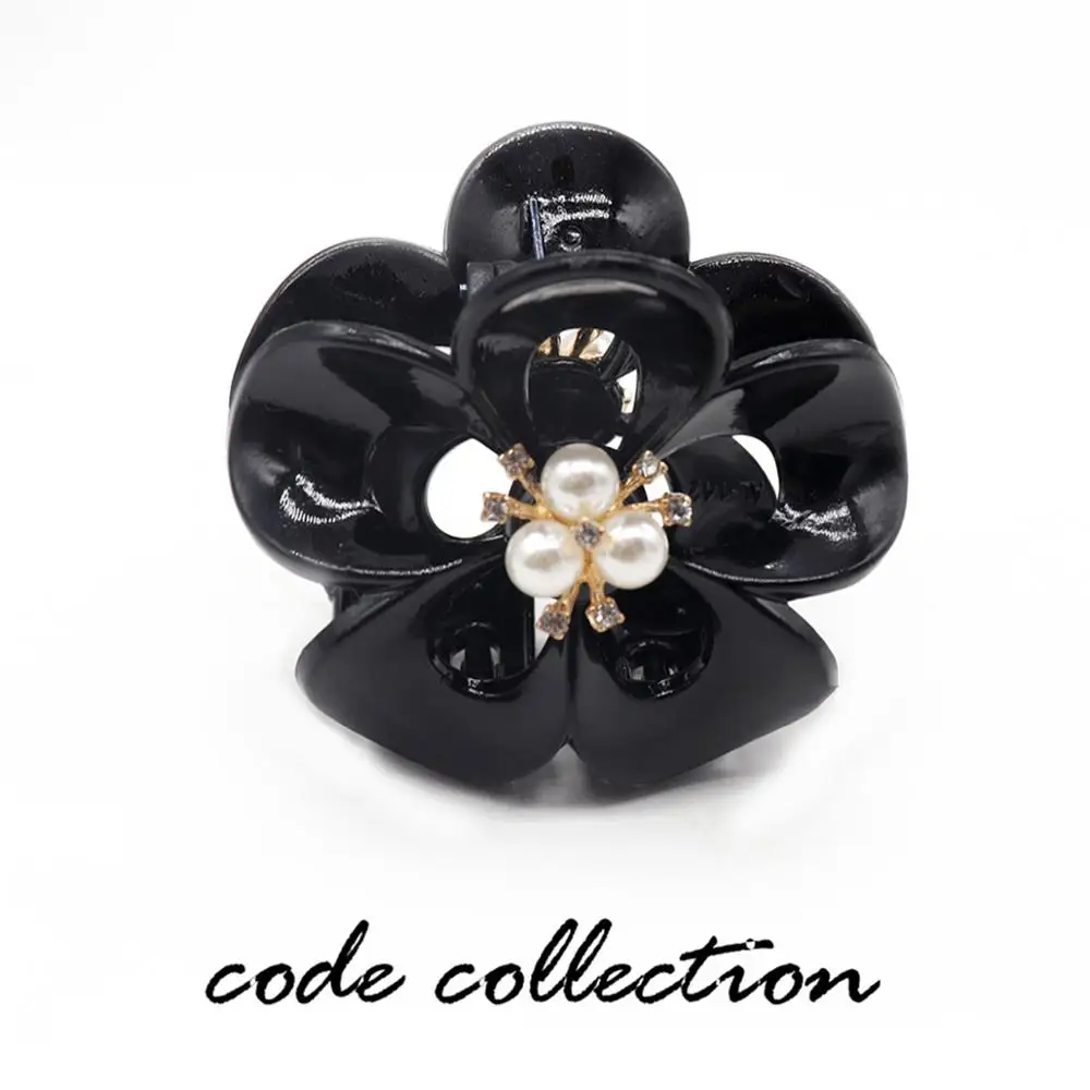 Винтажный корейский стиль черные акриловые заколки для волос высокое качество