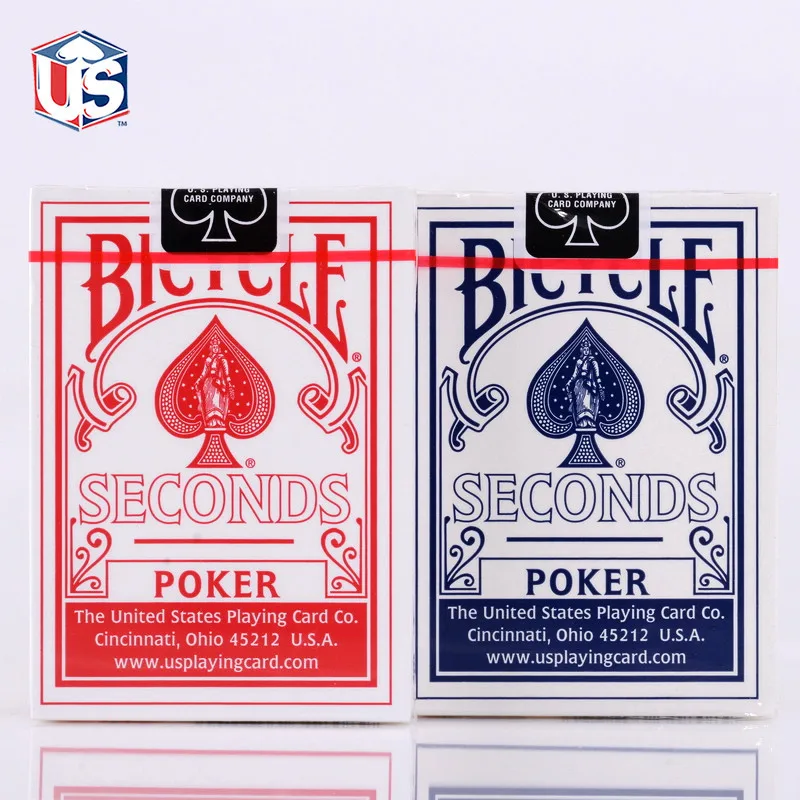 

2pcs/Set Bicycle Seconds Playing Cards Poker Blue&Red Bicycle Magic Regular Decks Rider Back Standard Decks Magic Trick Kid Toys