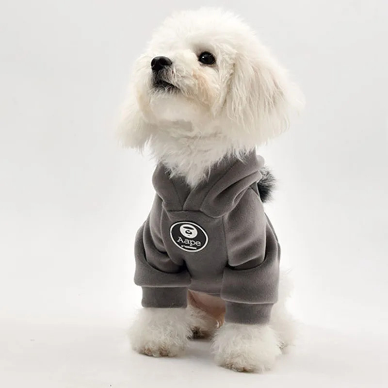 Новинка 2019 зимняя теплая одежда для собак маленьких свитер котов куртка пальто