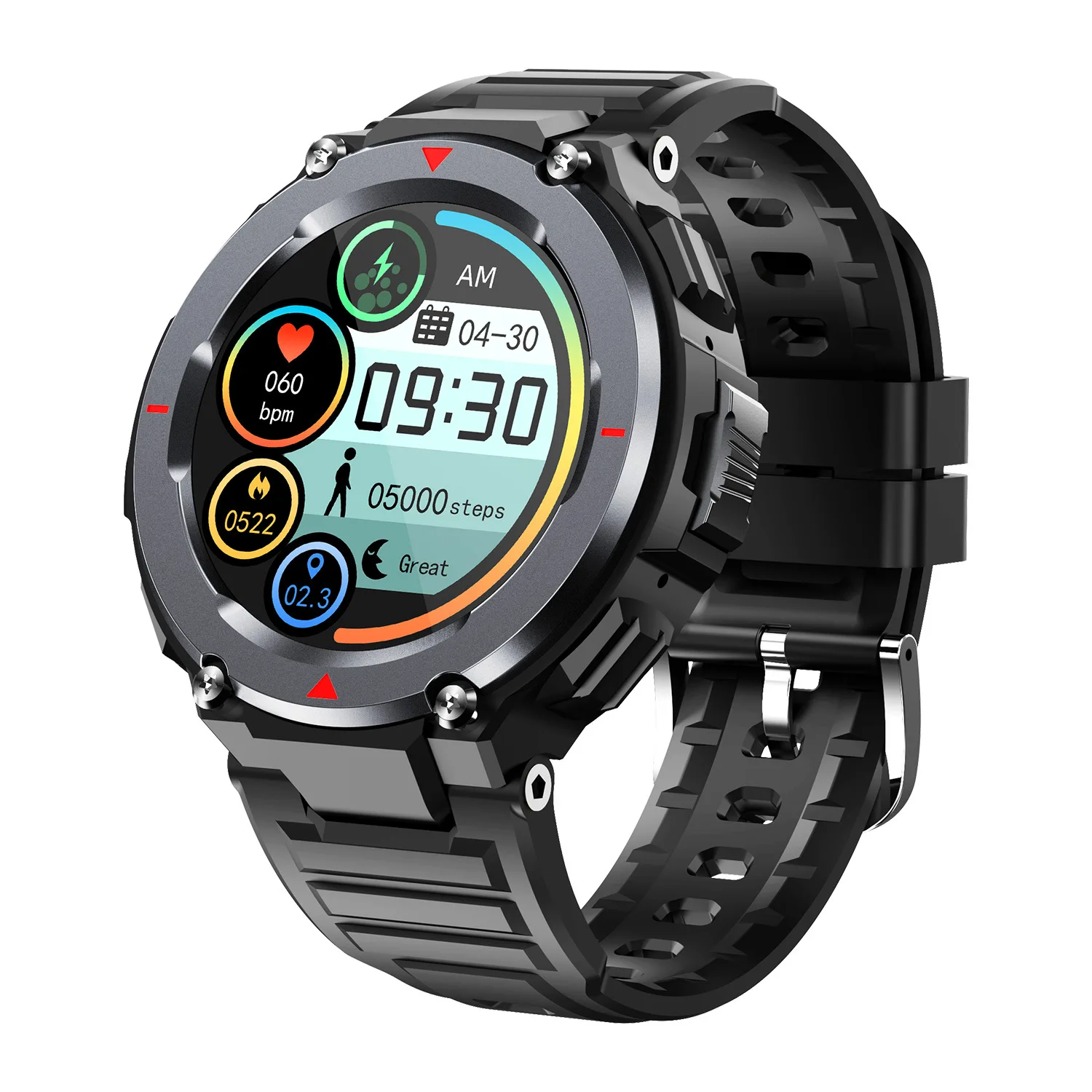 

New S25 Round Screen Smart Sports Bracelet Watch Local Music Dual Bluetooth Super Battery Super Long Standby