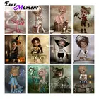 3d Алмазная мозаика с драгоценностями для девочек Ever Instant, вышивка крестиком, фантазия, мультфильм, дети, искусство, декоративные картины, подарок 4Y2086