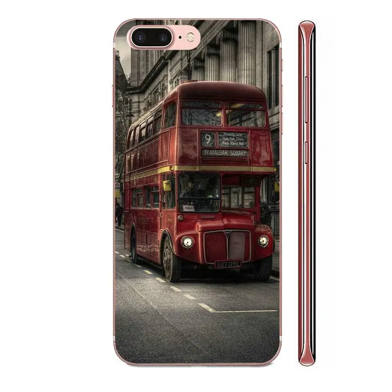 Винтажный Британский чехол в стиле лондонского автобуса Англии для Huawei Honor 4C 5A 5C 5X
