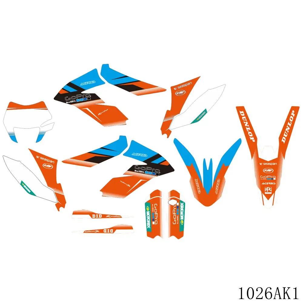Наклейки с полной графикой наклейки на задний план мотоцикла для KTM FREERIDE 250 350 2012