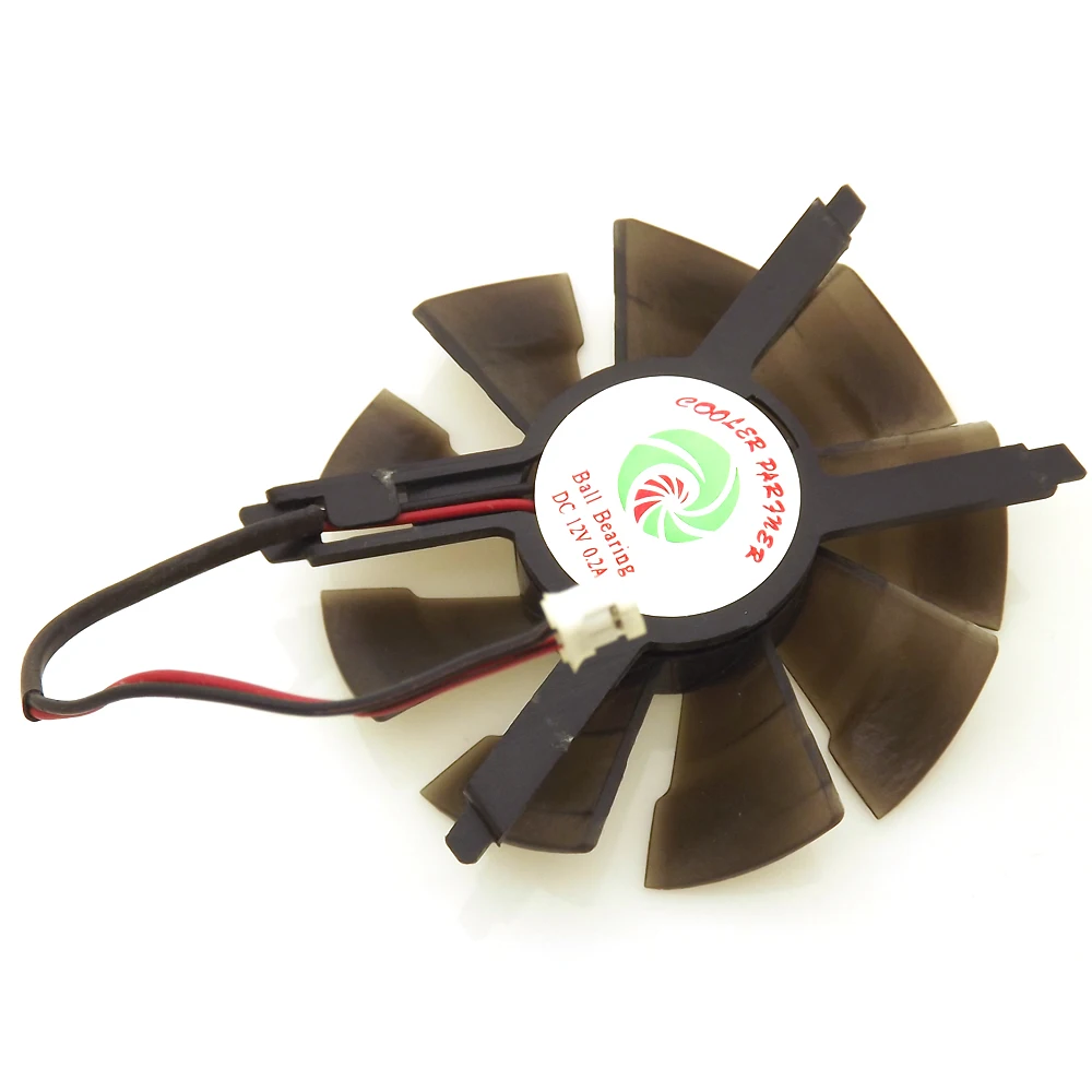

Шариковый подшипник 77 мм 12 В, GT640-1GD3 А, Clooer 2Pin для ZOTAC 2GD 3, Вентилятор Охлаждения видеокарты