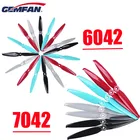 6 пар Gemfan Flash 7042 7x4,2 6042 6X4.2 PC 2 лезвия 5 мм Монтажное отверстие FPV Пропеллер для радиоуправляемого гоночного дрона LR6 L67 дальнего действия