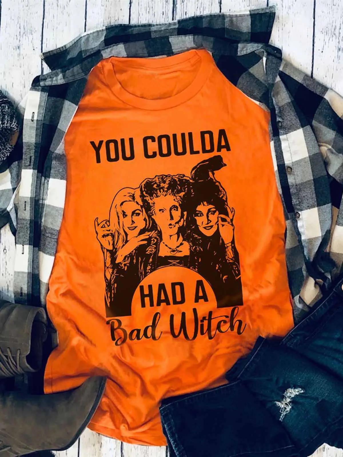 

You coulda letter print short sleeve T-shirt