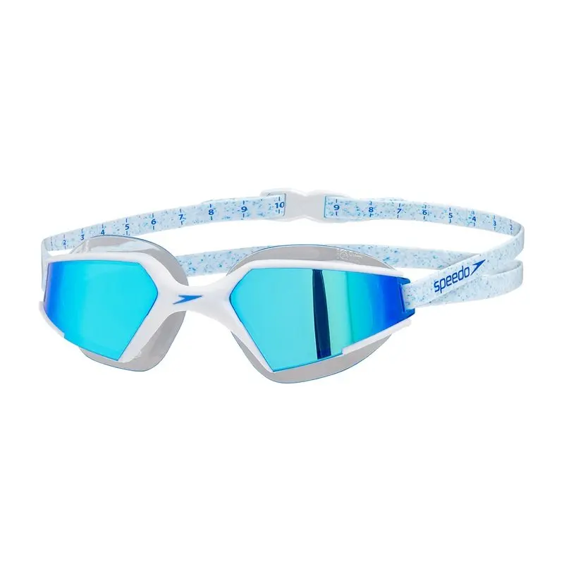 New Blue Speedo разноцветные Aquapulse Max Mirror 2 IQfit очки анти туман HD объектив УФ-защита для взрослых мужчин и женщин - Цвет: New Blue