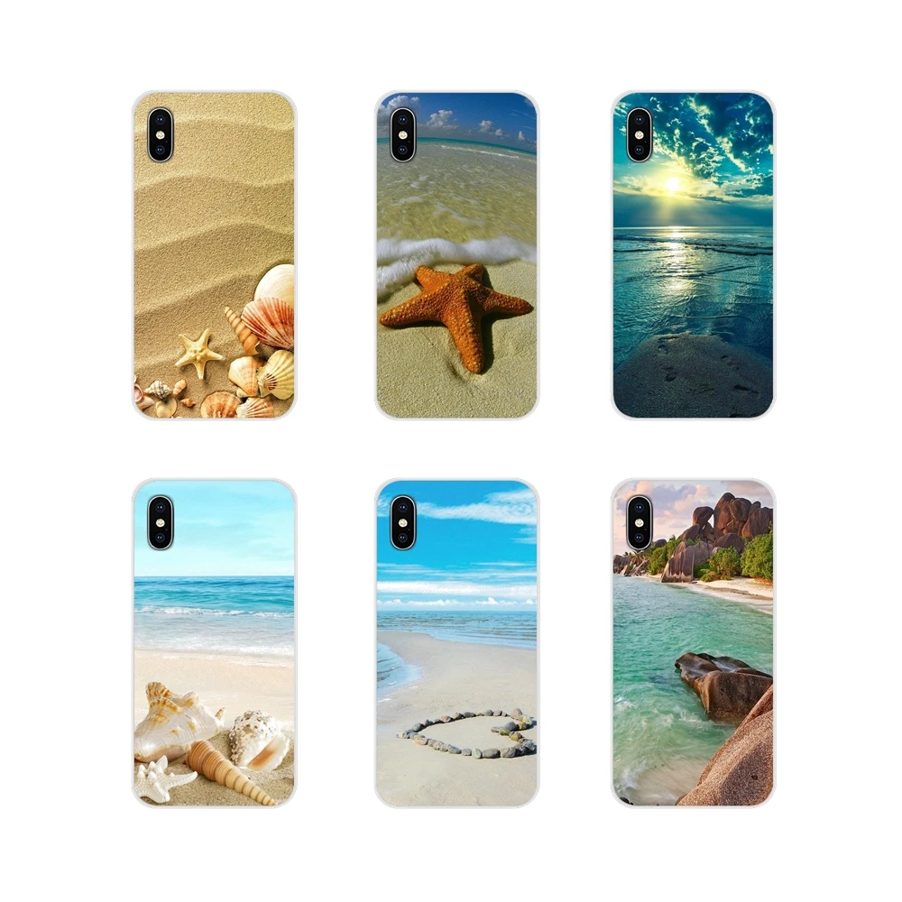 Аксессуары чехол для телефона Чехлы морских пляжей моллюсков Samsung A10 A30 A40 A50 A60 A70