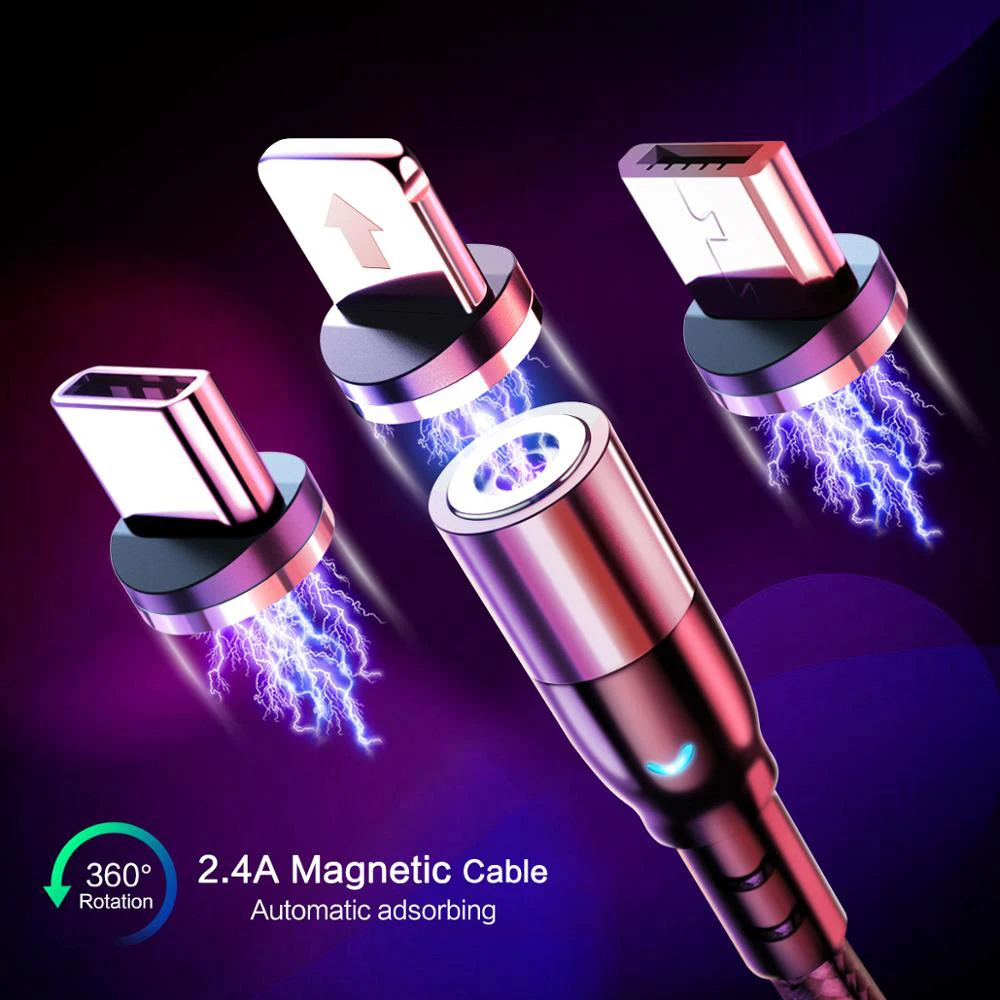 

Magnetic Micro USB Type C Cable Magnetic Charge For xiaomi redmi note7 Android for Umidigi F2 USB C Charging Charger Cord