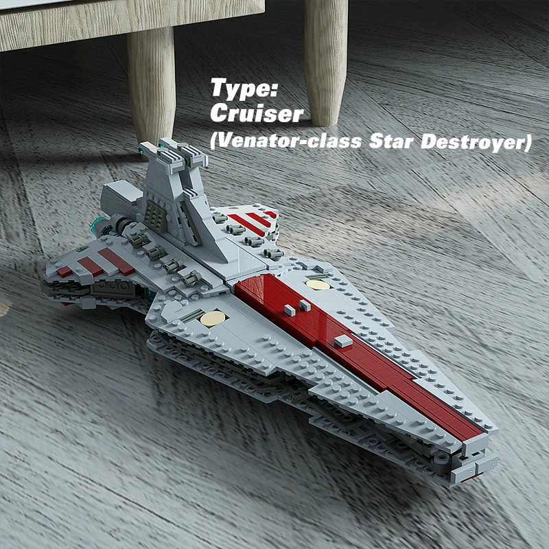 

Moc Space Battle UCS Venator-class Star Destroyer Sets Spaceship Building Block Assembly Model DIY Children Toys Birthday Gift