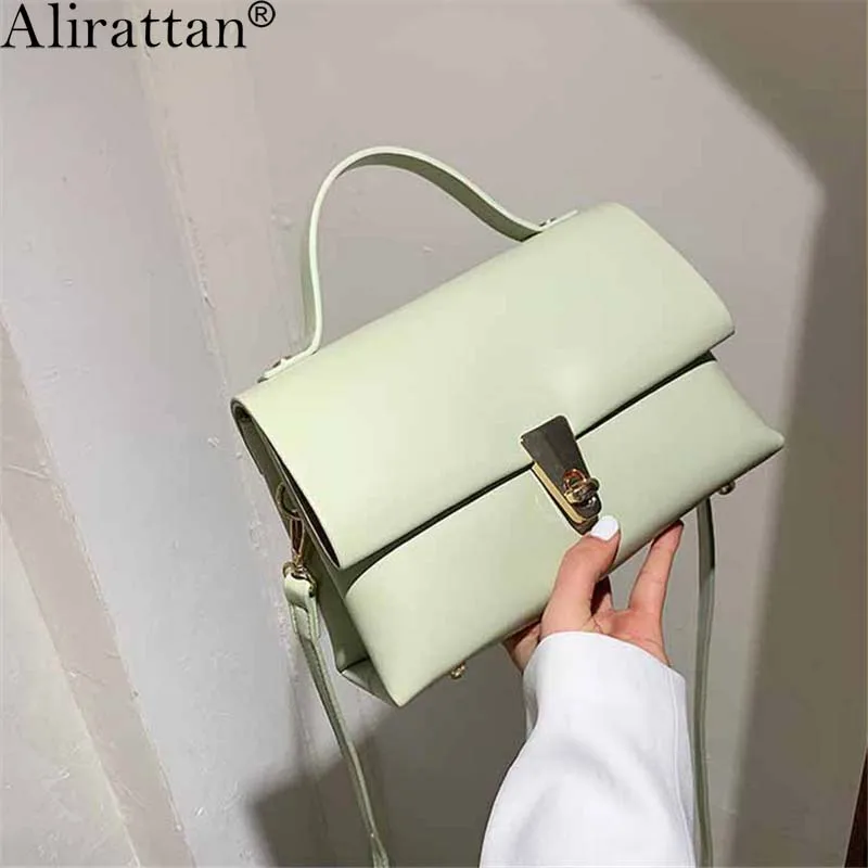 

Alirattan New PU Leather Crossbody Bags For Women Fashion Design High Quality Shoulder Messenger Bag Luxury Travel Vacation Bag