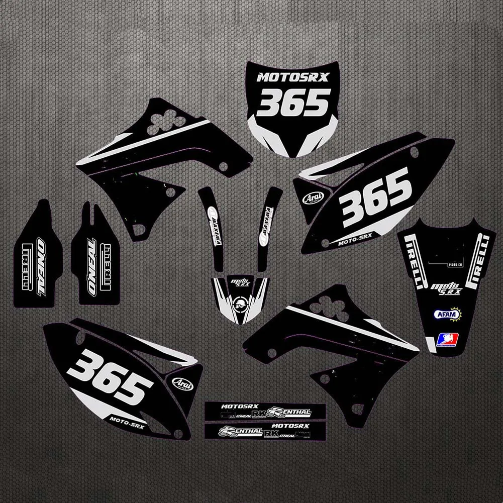 Мотоциклетные наклейки 3 м фоны графические наборы для Kawasaki KXF250 KX250F 2009 2010 2011 2012 KXF