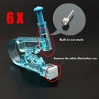 6 вещей1 комплект, джентльменские пирсинг уха в комплектк Asepsis Одноразовые здоровый Безопасность серьги Инструмент для пирсинга машина комплект шпильки нос для губ, ювелирное изделие для тела