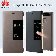 New Huawei P9 Case Original Official Flip Case Smart View Window PU Leather P9 Plus Case Full Protection Phone Cover Funda