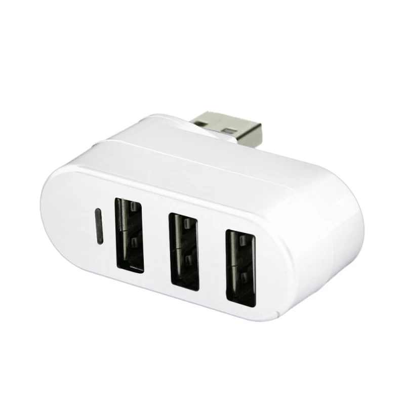 3 порта USB 2 0 Мини Вращающийся разветвитель адаптер концентратор без драйвера для