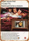 12x16 дюймов металлический винтажный Забавный жестяной знак 1967 RCA TV и Star Trek