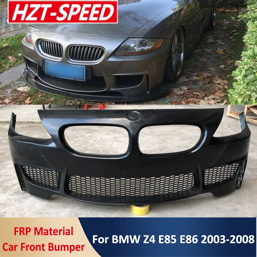 

1M Type FRP Unpainted Z4 Car Body Kit Front Bumper Lip Protector For BMW Z4 E85 E86 2003-2008 Modification