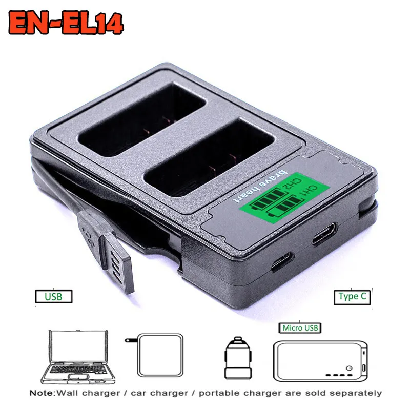 2x EN-EL14 en-el14a RU EL14 el14a Батарея декодировать bateria+ usb зарядное устройство для nikon d5300 d5200 d5100 d3100 d3200 P7100 P7800