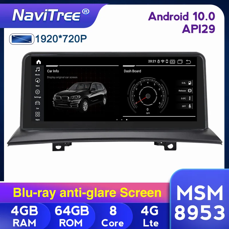 

4G LTE Android 10.0 Car Radio Audio for X3 E83 2004-2009 car without screen Multimedia Player Original SWC GPS Navi Carplay wifi