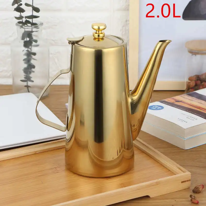 as picture color 1.8L/1.2L чайник из нержавеющей стали золотой серебряный чайник с фильтром сетевой кухонный вареный черный и зеленый чай пуэр напиток водонагреватель - Цвет: as picture color