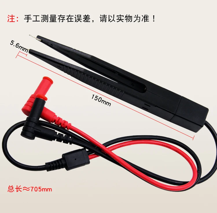 

Multimeter Test Clip SMD Patch Test Clip IC Capacitance Inductance Meter Pen LCR Bridge Clip Capacitance Meter Pen