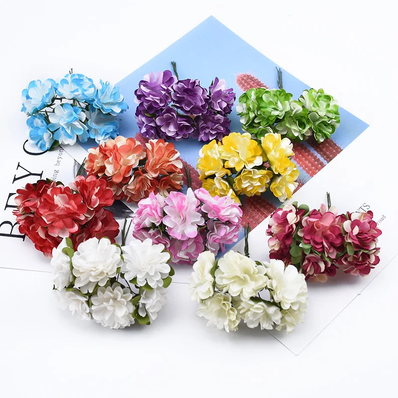 6 шт. бумажные гвоздики сделай сам подарки коробка для конфет свадебные