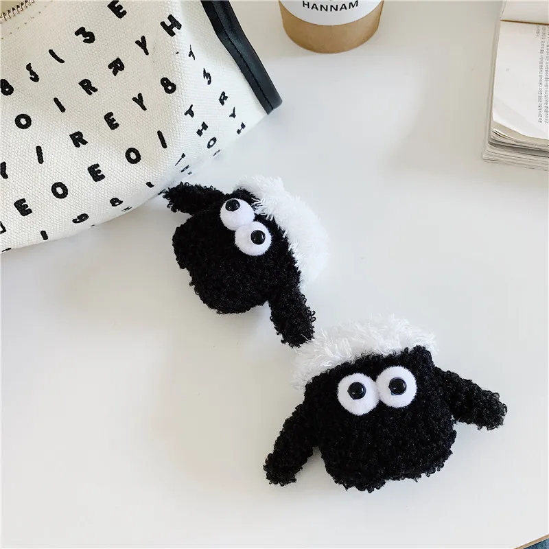 Милый 3D мультфильм Shaun овечка Модный мягкий плюшевый чехол для гарнитуры для Apple новые Airpods 1/2 крышка беспроводные bluetooth наушники чехол