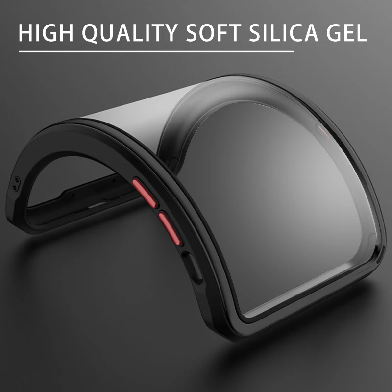 

Rzants For Xiaomi Redmi Note 9 9s Note 9 Pro Soft Case [Shield] Clear Silica Gel Matte ShockProof Slim Thin Cover Phone Casing