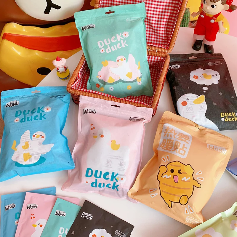 

10 Count/1Pack Warm-Up Sticks Lasting Heating Stickers to Keep Hands and Feet Warm Paste Pad Cute Portable Heater Warm HY99
