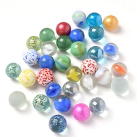 102050100pcs glass ball 16 mm cream console game pinball machine cattle small marbles pat toys parent child machine beads