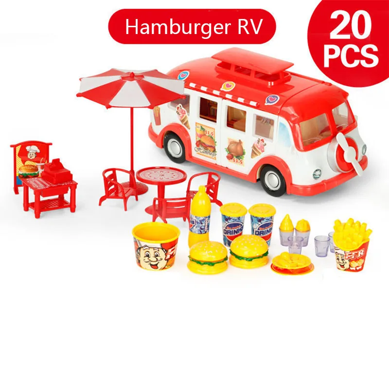 Восхитительный миниатюрный имитационный пластиковый Игрушечный Автомобиль RV