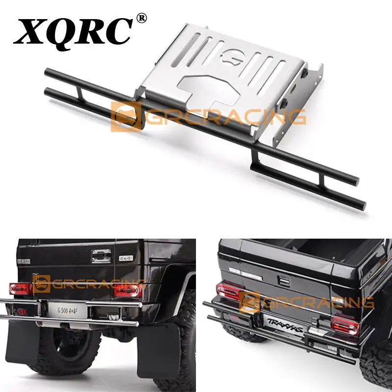 

XQRC TRX4 G500 TRX-6 G63 car accessories off-road rear bumper metal rear anti-collision rear bumper with protective bottom plate