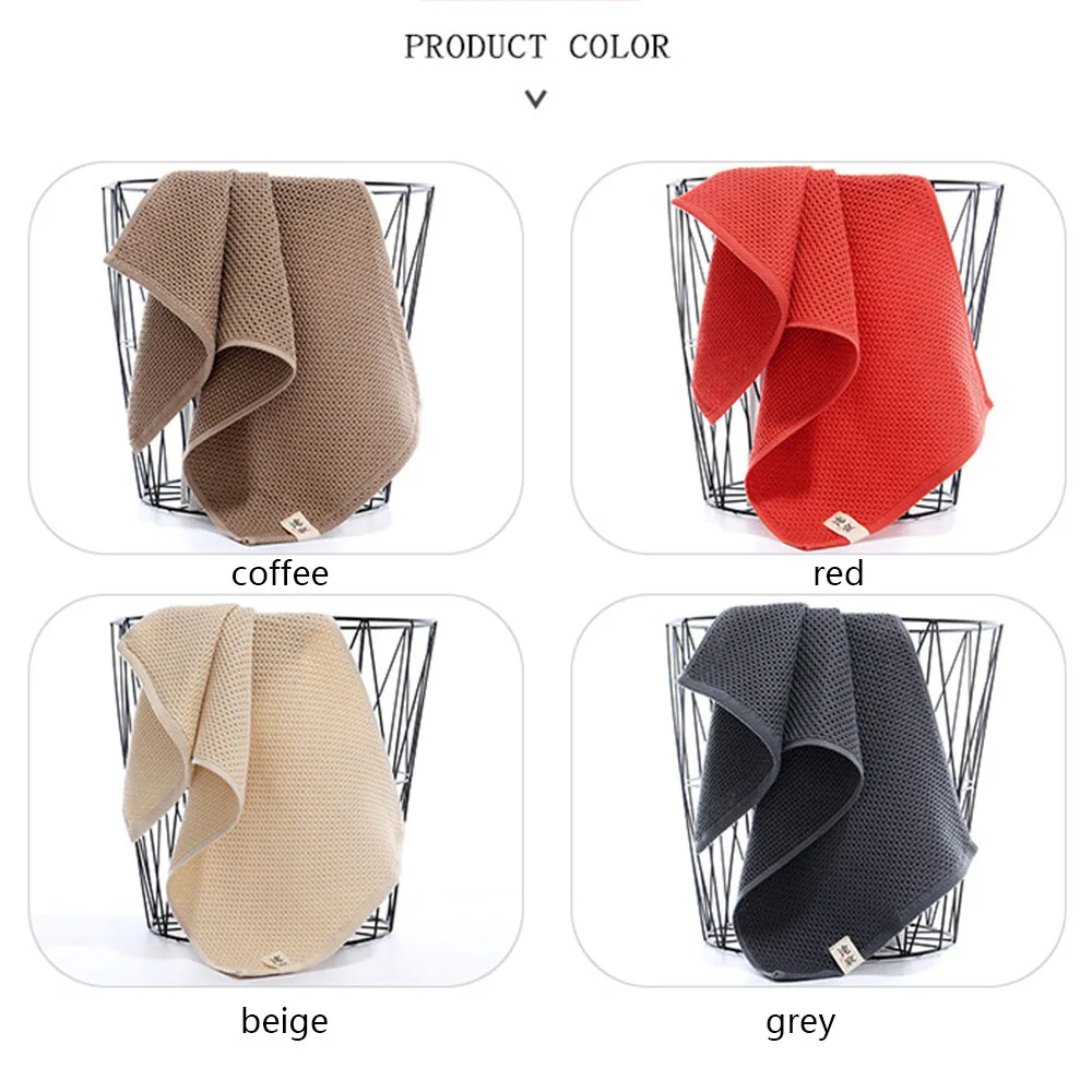 Хлопковое полотенце для рук взрослых в клетку ухода за лицом спортивное дышащее