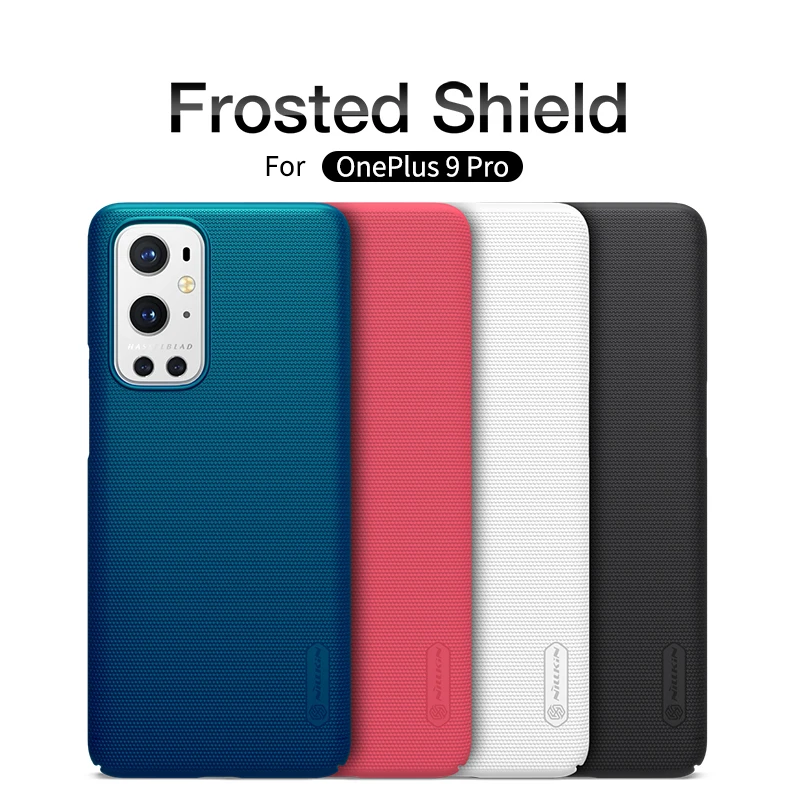 for oneplus 9 pro phone case nillkin super frosted shield case anti fingerprint hard back gift holder for one plus 9 free global shipping