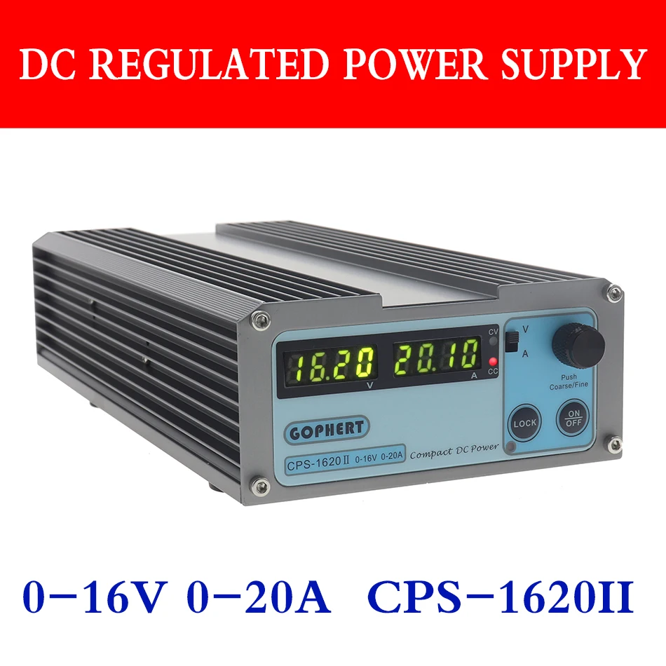 Gophert CPS 1620 источник питания постоянного тока с одним выходом 0 16 в 20A Цифровой