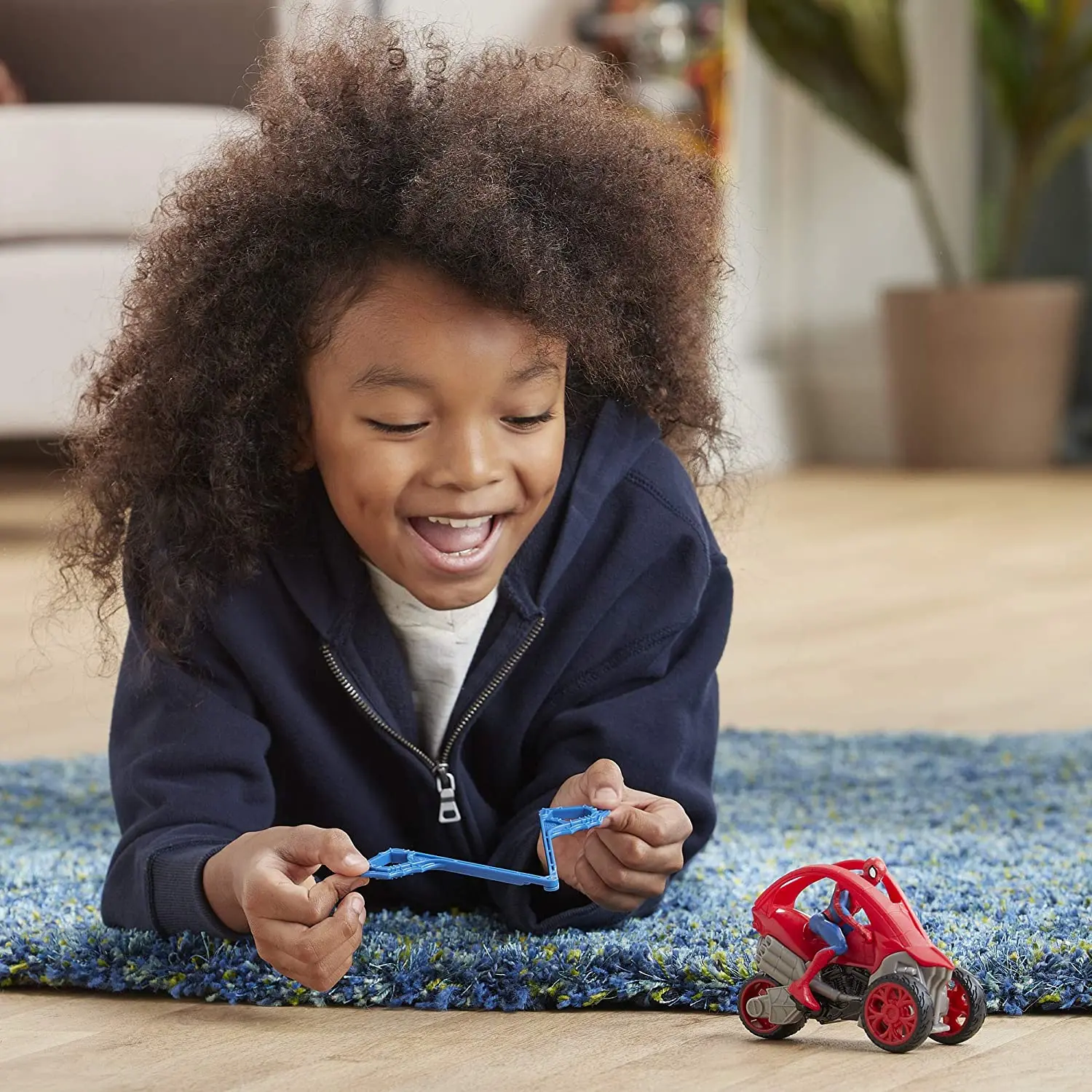 

Hasbro SpiderMan Marvel Stunt Vehicle 6-Inch-Scale Super Hero Action Figure and Vehicle PVC Collection Model Anime Figure Toys