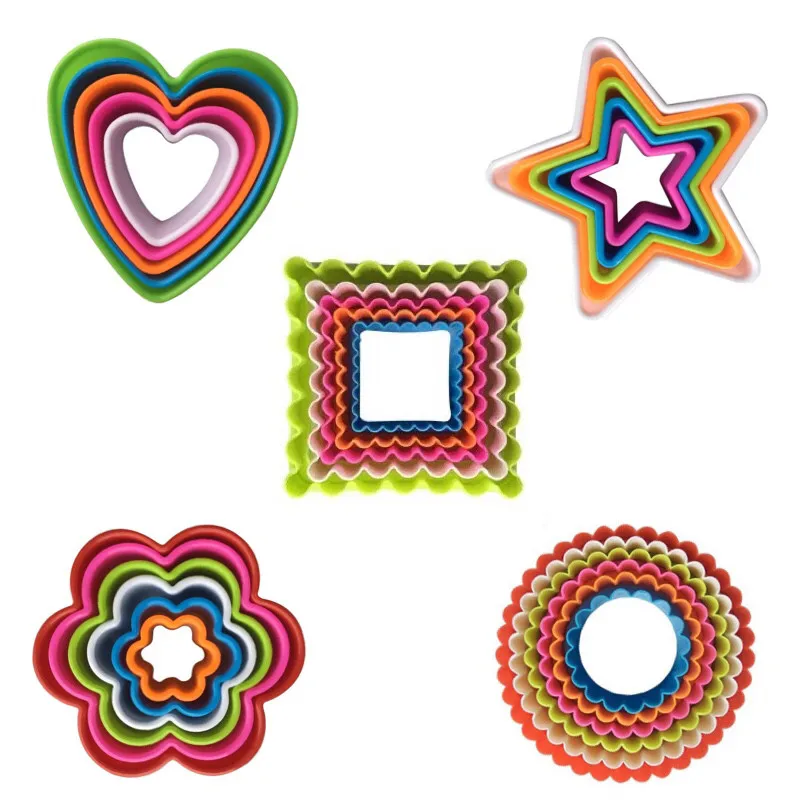 5 шт./компл. форма для печенья тортов помадки сделай сам Звезда круглое сердце