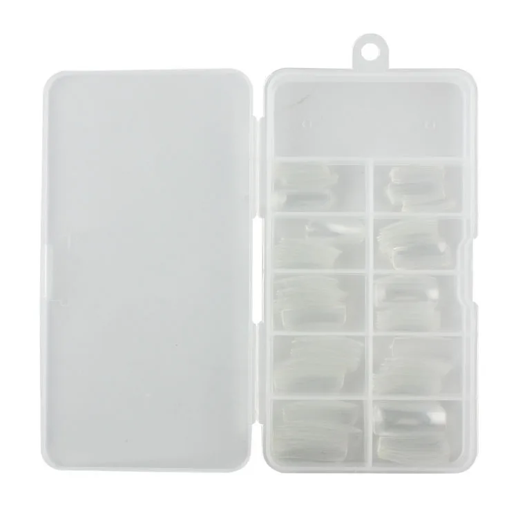 

100pcs per box Nail Tips Korean Standard Transparent Full Stickers Fake Nail Piece Crystal Fake Nail Half Stickers