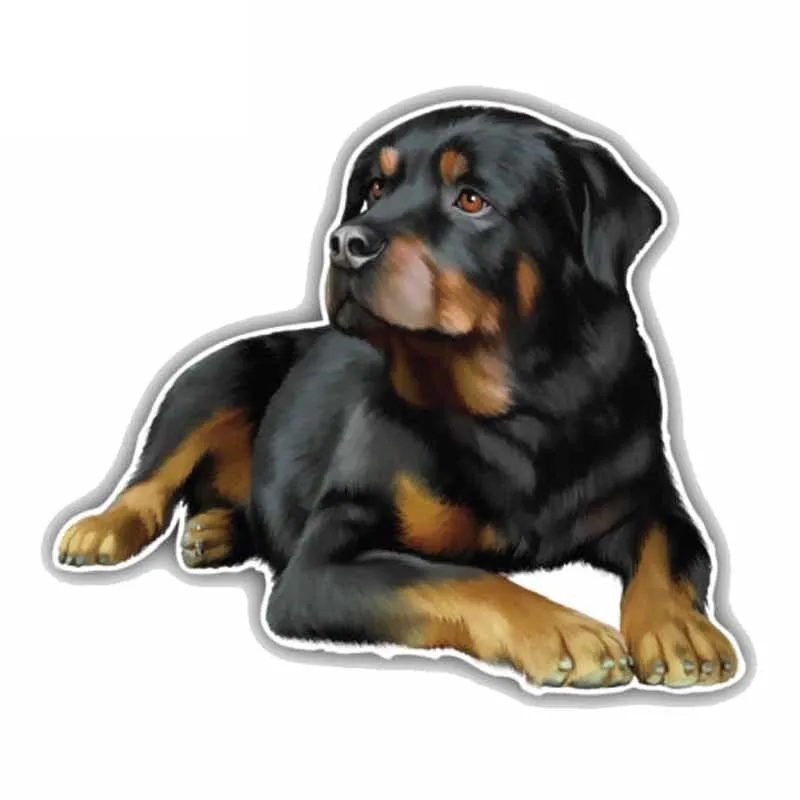 

Dawasaru Rottweiler Dog Personalized Car Sticker Sunscreen Decal Laptop Truck Suitcase Motorcycle Auto Accessories PVC,11cm*9cm