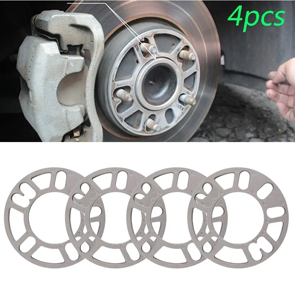 

4Pcs 3mm 5mm 8mm 10mm Universal Aluminum Alloy Car Wheel Tire Spacers Shims Set Car Exterior Accessories 2019 Wholesale