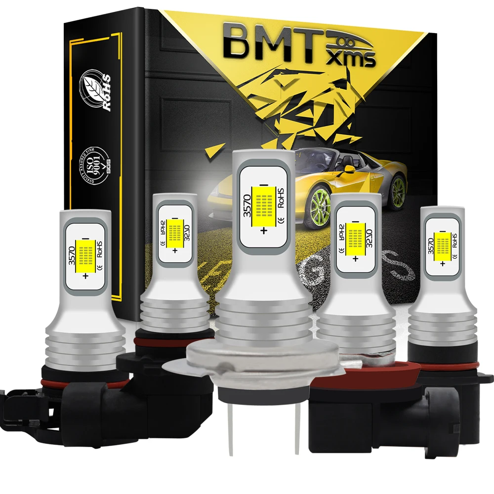 Светодиодные противотуманные фары BMTxms Canbus DRL H8 H11 H7 H1 H3 H16 5202 HB4 9005 HB3 H10 P13W PSX24W PSX26W h27