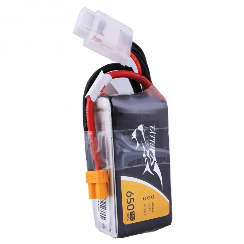 Литий полимерный аккумулятор TATTU 650mAh 75C 14 8 V 4S перезаряжаемая литиевая батарея для