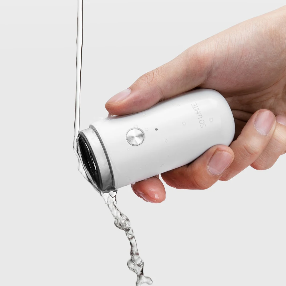 Xiaomi SO WHITE Mini Electric Razor Shaver Pocket Portable USB Rechargeable Razor Beard Trimmer Washable Dry Wet Shaving Machine