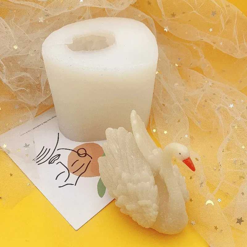 

New Large Swan Candle Silicone Mold for DIY Epoxy Resin Aromatherapy Candle Plaster Ornaments Handicrafts Soap Mould Hand Tools