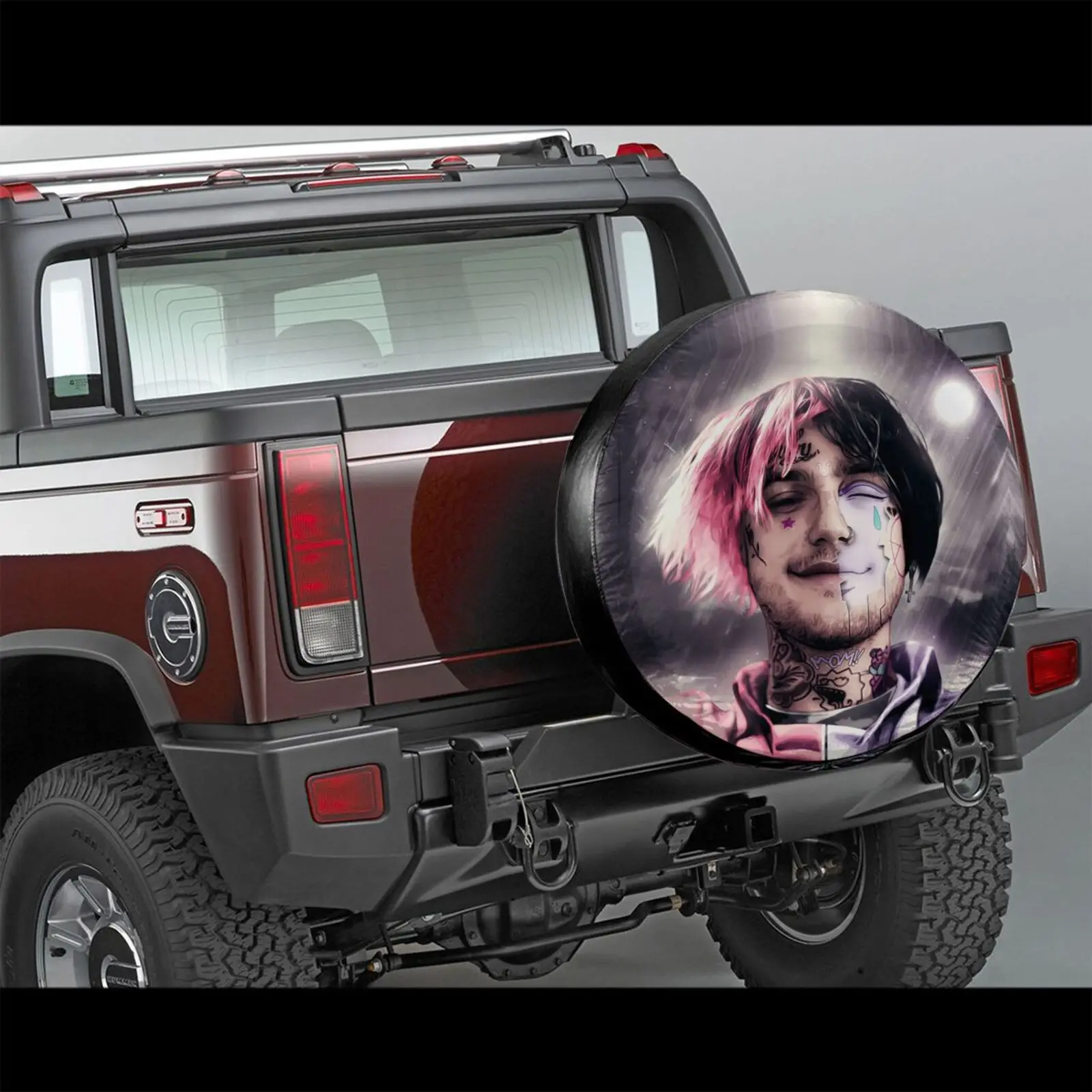 

Tire Accessories American Star Lil Peep 16 Inch Spare Wheel Tire Cover Case Protector for SUV Van Vehicle