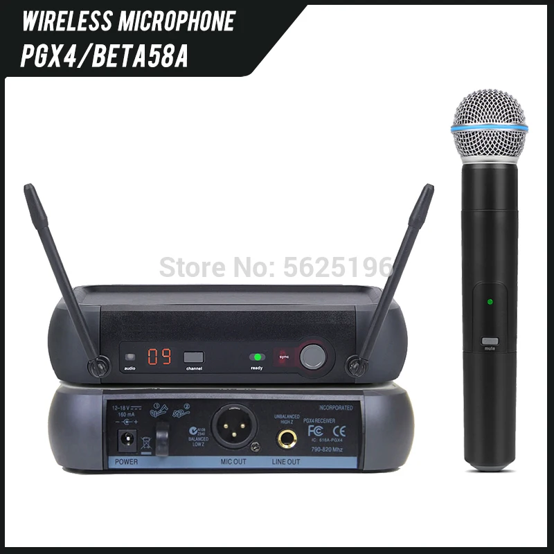 Беспроводная микрофонная система PGX4 UHF PGX24/BETA58 PGX24/SM58 PGX4/WL93 гарнитура Lavaliver