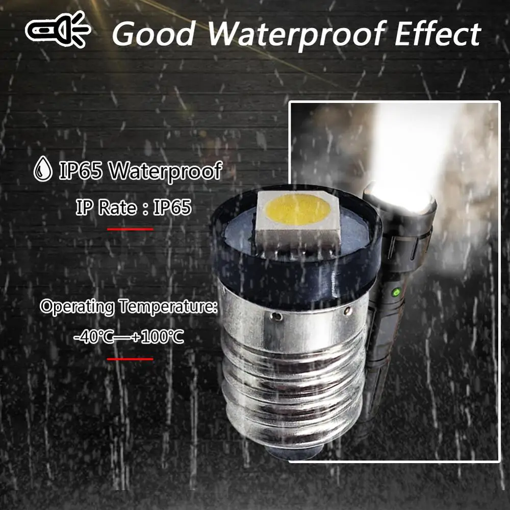 Комплект из 2 предметов 3V 6 в 12 В 24 постоянного тока 4300K E10 5050SMD с зажимом медной