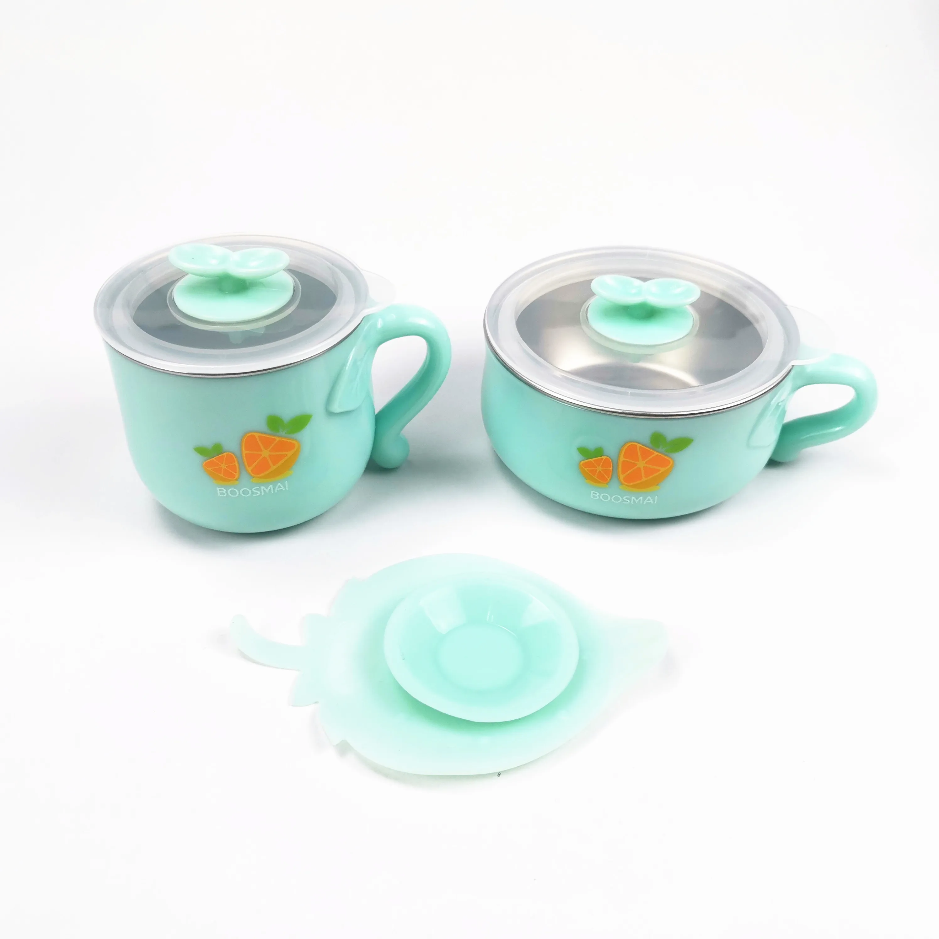 Набор детских тарелок из нержавеющей стали 4 шт./компл.|Тарелки| |