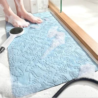 eco friendly rubber starfish bath mat with suction cup shower room non slip hole bathroom bathtub anti slip mat